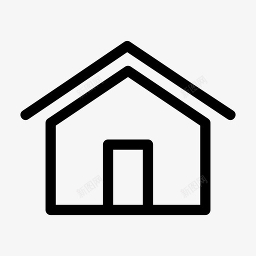 房产大房子房子图标svg_新图网 https://ixintu.com 大房子 房产 房子