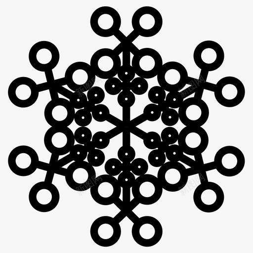 雪晶图案雪花图标svg_新图网 https://ixintu.com 图案 雪晶 雪花