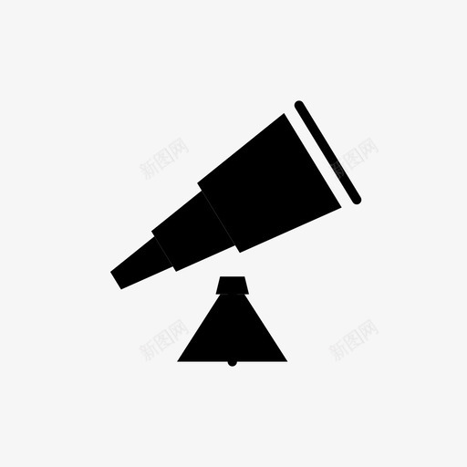 望远镜天文学深空图标svg_新图网 https://ixintu.com 天文学 手表 日常标准化轮廓 望远镜 深空 跟踪者 远见