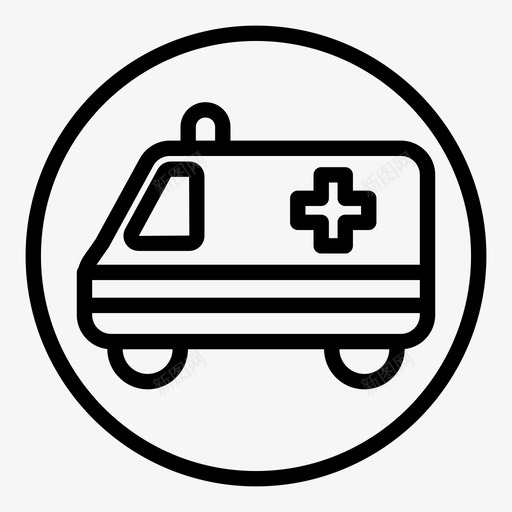 救护车急救卫生图标svg_新图网 https://ixintu.com 医疗 卫生 急救 救护车 救援 运输
