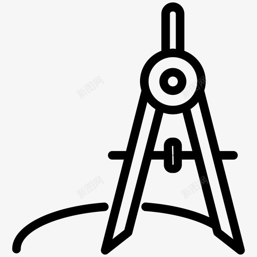 绘图罗盘卡尺分隔器图标svg_新图网 https://ixintu.com 几何 分隔器 卡尺 工具 绘图罗盘 集合14
