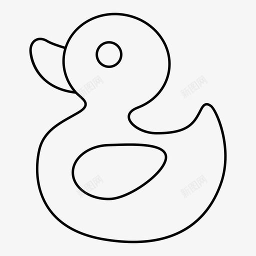 鸭子宝宝孩子图标svg_新图网 https://ixintu.com 孩子 宝宝 橡皮鸭 玩具 鸭子