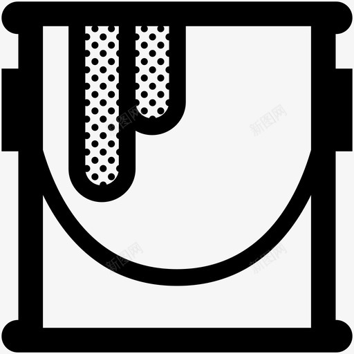 油漆罐桶颜色图标svg_新图网 https://ixintu.com 填充物 桶 油漆罐 滴管 粗轮廓点 颜色