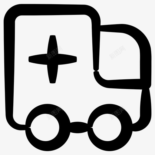 救护车急救车inkyessentialsvol3图标svg_新图网 https://ixintu.com inkyessentialsvol3 急救车 救护车