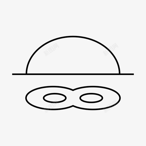 面具坏消失图标svg_新图网 https://ixintu.com 坏 小偷 正义 法律底线 消失 隐藏 面具