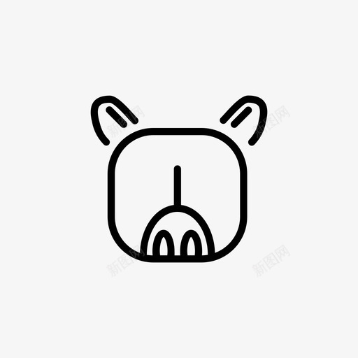 马动物驴图标svg_新图网 https://ixintu.com 农场 动物 广场 马 驴