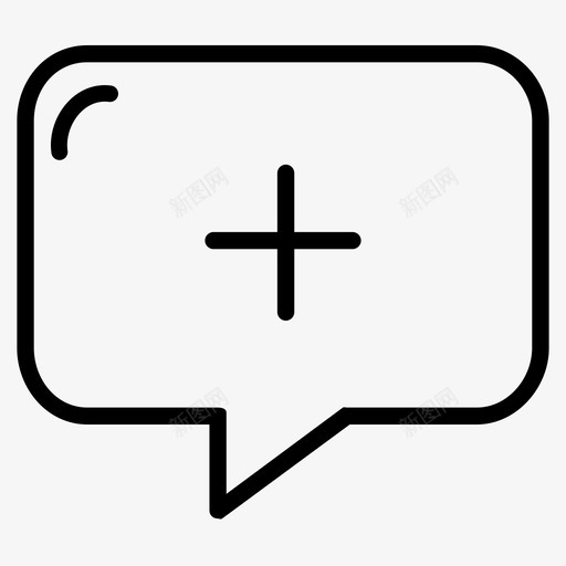添加信息聊天信息图标svg_新图网 https://ixintu.com 信息 支持 添加信息 电子商务图标 聊天 通话