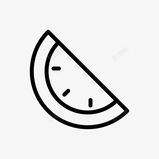 西瓜吃食物图标svg_新图网 https://ixintu.com 假日 吃 夏季和假日雕文图标 水果 西瓜 食物