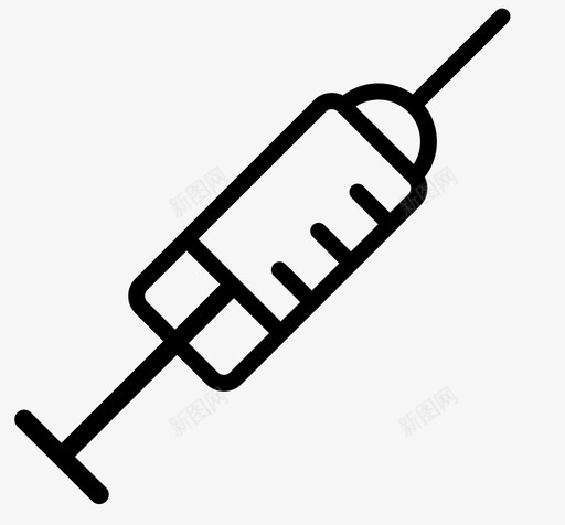 注射器血液医用图标svg_新图网 https://ixintu.com 医用 注射器 血液