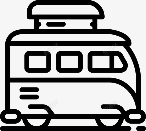 露营车野营户外图标svg_新图网 https://ixintu.com 户外 旅行 野营 野营大纲 露营车