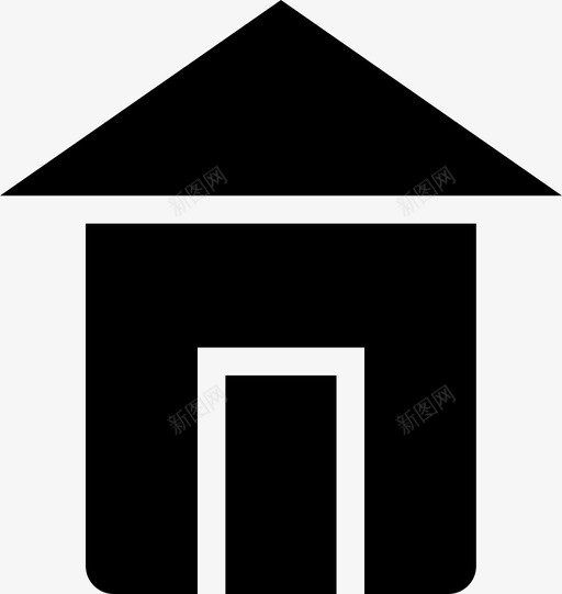 家住所小屋图标svg_新图网 https://ixintu.com 住所 家 小屋 房地产 房子