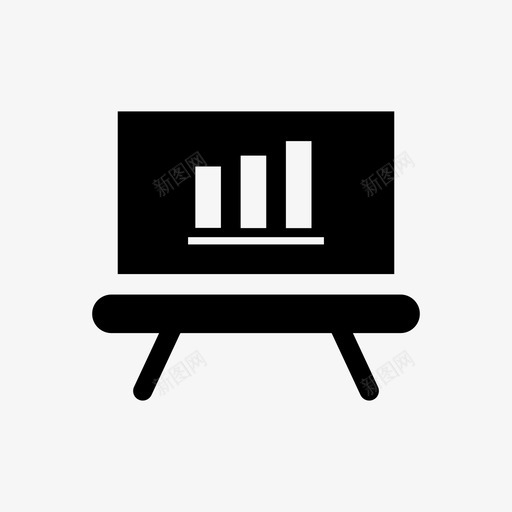 图表条形图板图标svg_新图网 https://ixintu.com 业务 图表 条形图 板
