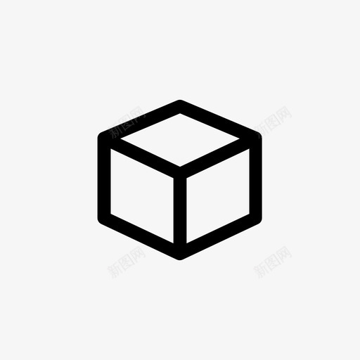 立方体立方体形状平行六面体图标svg_新图网 https://ixintu.com 平行六面体 立方体 立方体形状 银行