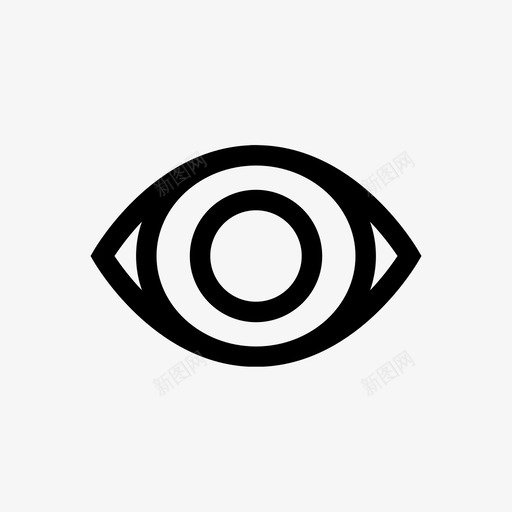 眼睛器官视力图标svg_新图网 https://ixintu.com 器官 眼睛 视力