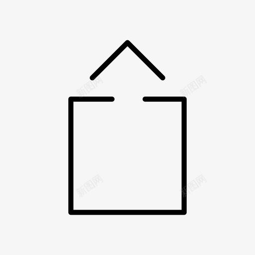 上传箭头盒子图标svg_新图网 https://ixintu.com 上传 互联网 文件传输 日常标准化大纲 盒子 箭头