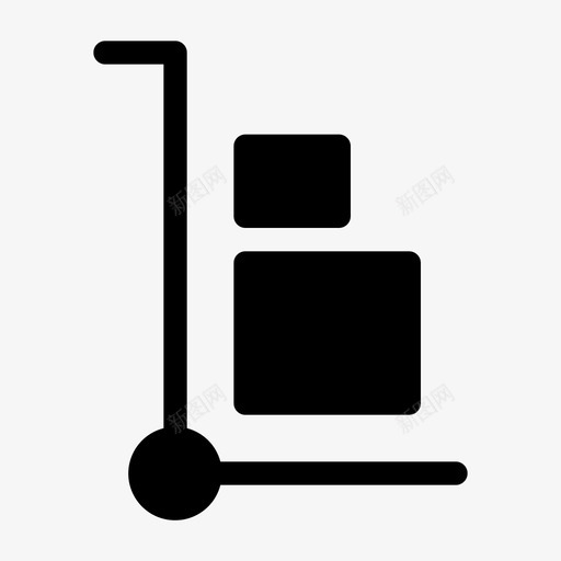 手推车送货装运图标svg_新图网 https://ixintu.com 手推车 装运 购物 送货