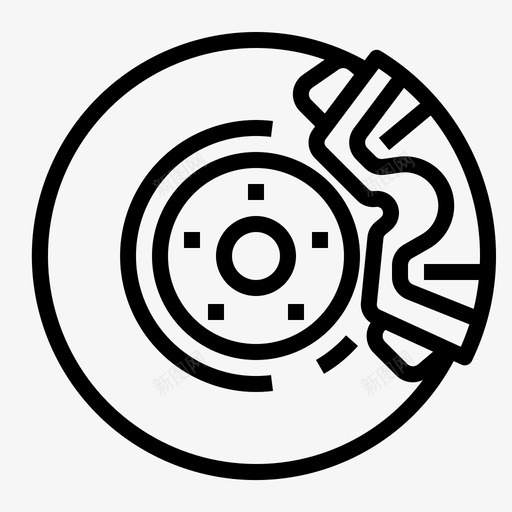 转子和刹车片汽车ca图标svg_新图网 https://ixintu.com ca 汽车 汽车设备服务 转子和刹车片