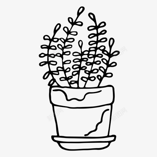 室内植物装饰植物花图标svg_新图网 https://ixintu.com 叶 室内植物 植物 盆栽 花 装饰植物