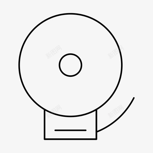铃声教育噪音图标svg_新图网 https://ixintu.com 噪音 学校 教育 铃声