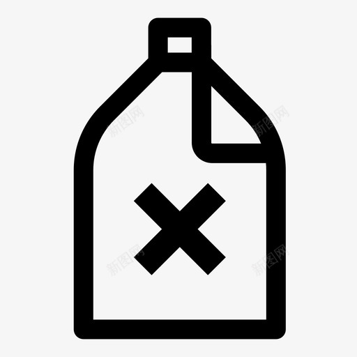 洗涤剂漂白剂瓶子图标svg_新图网 https://ixintu.com 有毒 洗涤剂 清洁剂 漂白剂 瓶子
