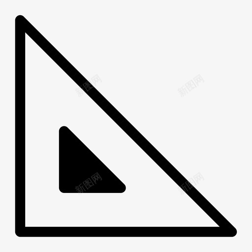 直尺几何长度图标svg_新图网 https://ixintu.com 几何 测量 测量工具 直尺 长度