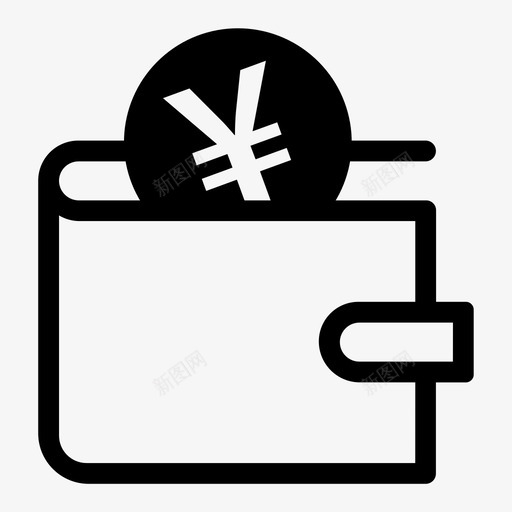 日元钱包现金硬币图标svg_新图网 https://ixintu.com 人民币 收入 日元钱包 现金 硬币 经济 货币