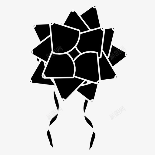 丝带圣诞节装饰图标svg_新图网 https://ixintu.com 丝带 包装 圣诞丝带 圣诞节 礼物 装饰
