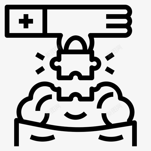 心理学家精神病医生治疗图标svg_新图网 https://ixintu.com 心理学家 治疗 管理心理学 精神病医生 解决方案