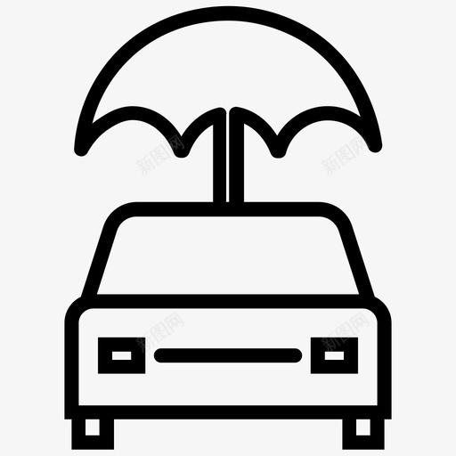 汽车保险汽车保护雨伞图标svg_新图网 https://ixintu.com 汽车保护 汽车保险 车辆保险 雨伞