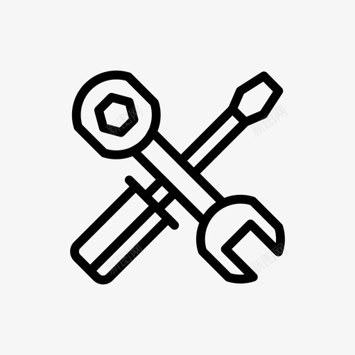 工具修理维护图标svg_新图网 https://ixintu.com 修理 工具 扳手 技术 维护 项目计划线第一卷