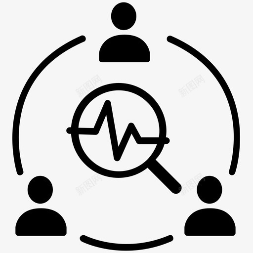 研究团队分析市场调查图标svg_新图网 https://ixintu.com 分析 市场调查 研究 研究团队