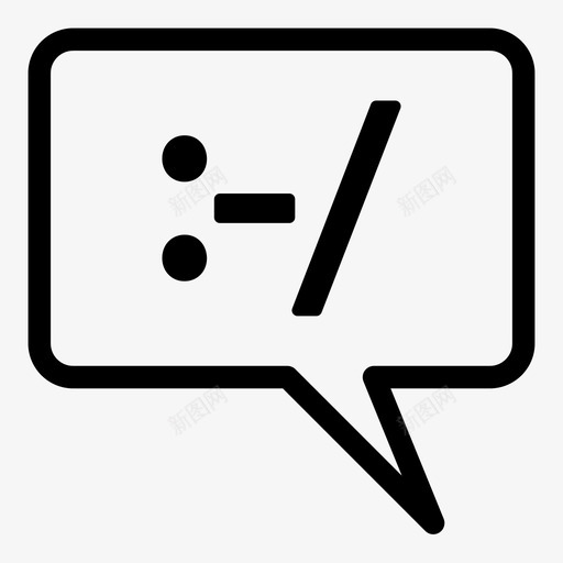 困惑表情脸图标svg_新图网 https://ixintu.com 不确定 困惑 恐惧 泡沫 脸 表情