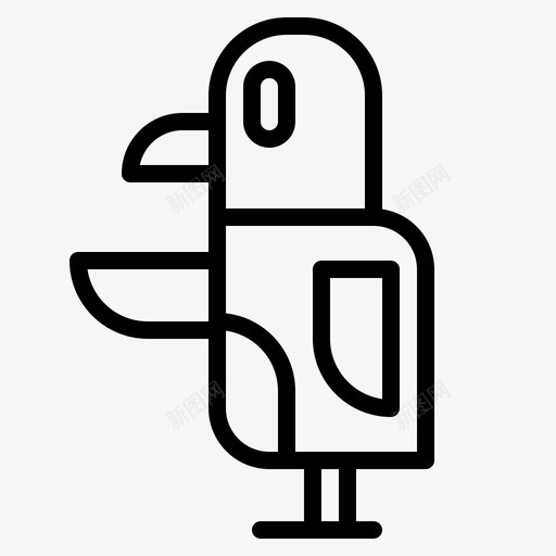鸟动物鸡图标svg_新图网 https://ixintu.com 动物 宠物 鸟 鸡