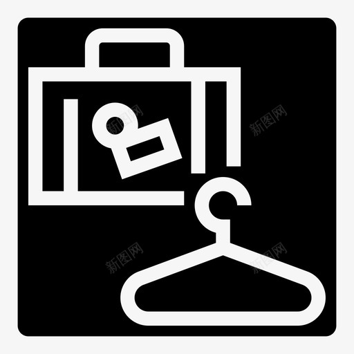衣柜衣服衣架图标svg_新图网 https://ixintu.com 手提箱 更衣室 机场标牌 衣服 衣架 衣柜 飞机实心