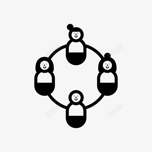 性格联系身材图标svg_新图网 https://ixintu.com 女人 性格 男人 联系 角色2 身材