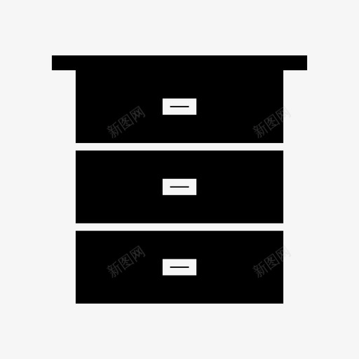 抽屉箱子室内图标svg_新图网 https://ixintu.com 室内 家具1字形 抽屉 木制 桌子 箱子