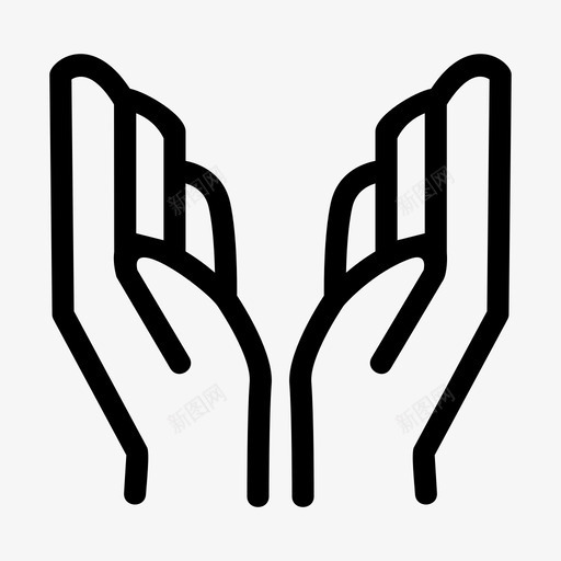祈祷阿门宽恕图标svg_新图网 https://ixintu.com 上帝 仪式 宽恕 祈祷 阿门