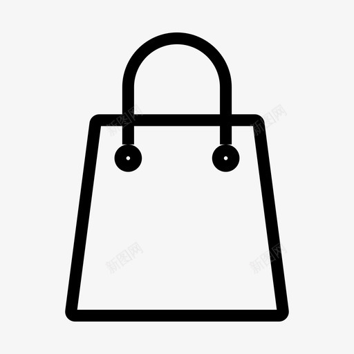 包钱包购物者图标svg_新图网 https://ixintu.com 包 购物 购物和电子商务线图标第二卷 购物者 钱包