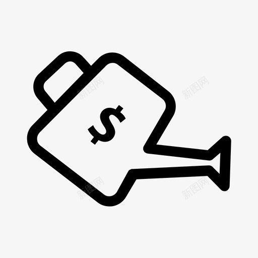 洒水器钱水罐图标svg_新图网 https://ixintu.com 投资 水罐 洒水器 钱