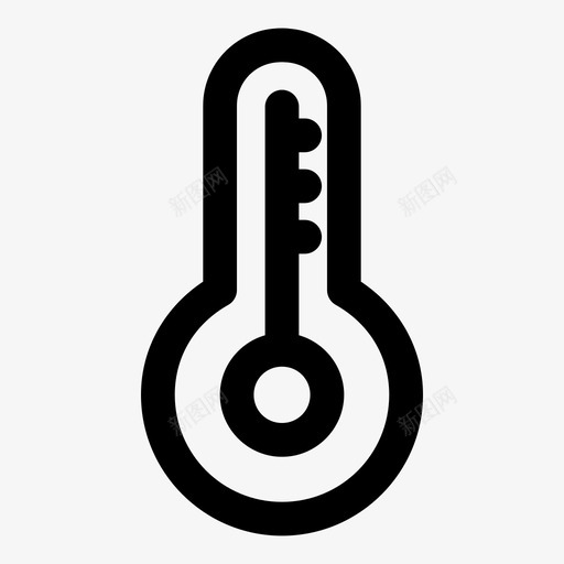 温度计热测量图标svg_新图网 https://ixintu.com 医院粗体 测量 温度 温度计 热