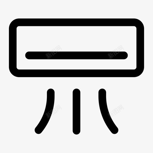 空调冷却器分体式空调图标svg_新图网 https://ixintu.com 冷却器 分体式空调 空调 透明介质