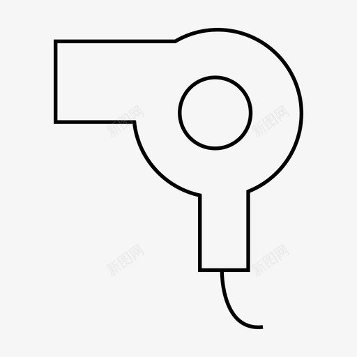 吹风机风扇款式图标svg_新图网 https://ixintu.com 吹风机 时尚系列 款式 风扇