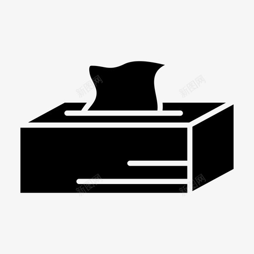 纸巾盒脏的餐巾纸图标svg_新图网 https://ixintu.com 纸巾 纸巾盒 脏的 餐巾纸