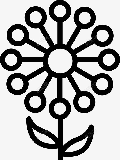 花可爱自然图标svg_新图网 https://ixintu.com 可爱 植物 美丽 自然 花