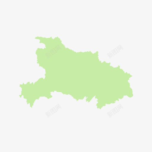 湖北省svg_新图网 https://ixintu.com 湖北省 单色 简约