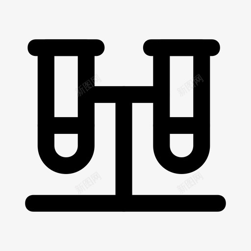 实验实验室科学图标svg_新图网 https://ixintu.com 实验 实验室 支架 科学 试管