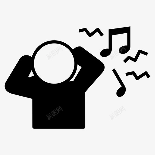 大音量dj耳机图标svg_新图网 https://ixintu.com dj 听音乐 大声音乐 大音量 耳机