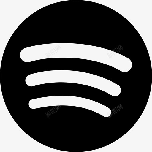 Spotify大徽标音乐扩展用户界面图标svg_新图网 https://ixintu.com Spotify大徽标 扩展用户界面 音乐
