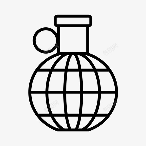 手榴弹军队冲突区图标svg_新图网 https://ixintu.com 军事 军事装备 军队 冲突区 战争 手榴弹 手榴弹卡通矢量素材