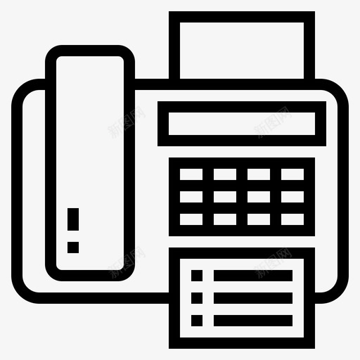 传真电话图标svg_新图网 https://ixintu.com 传真 电话